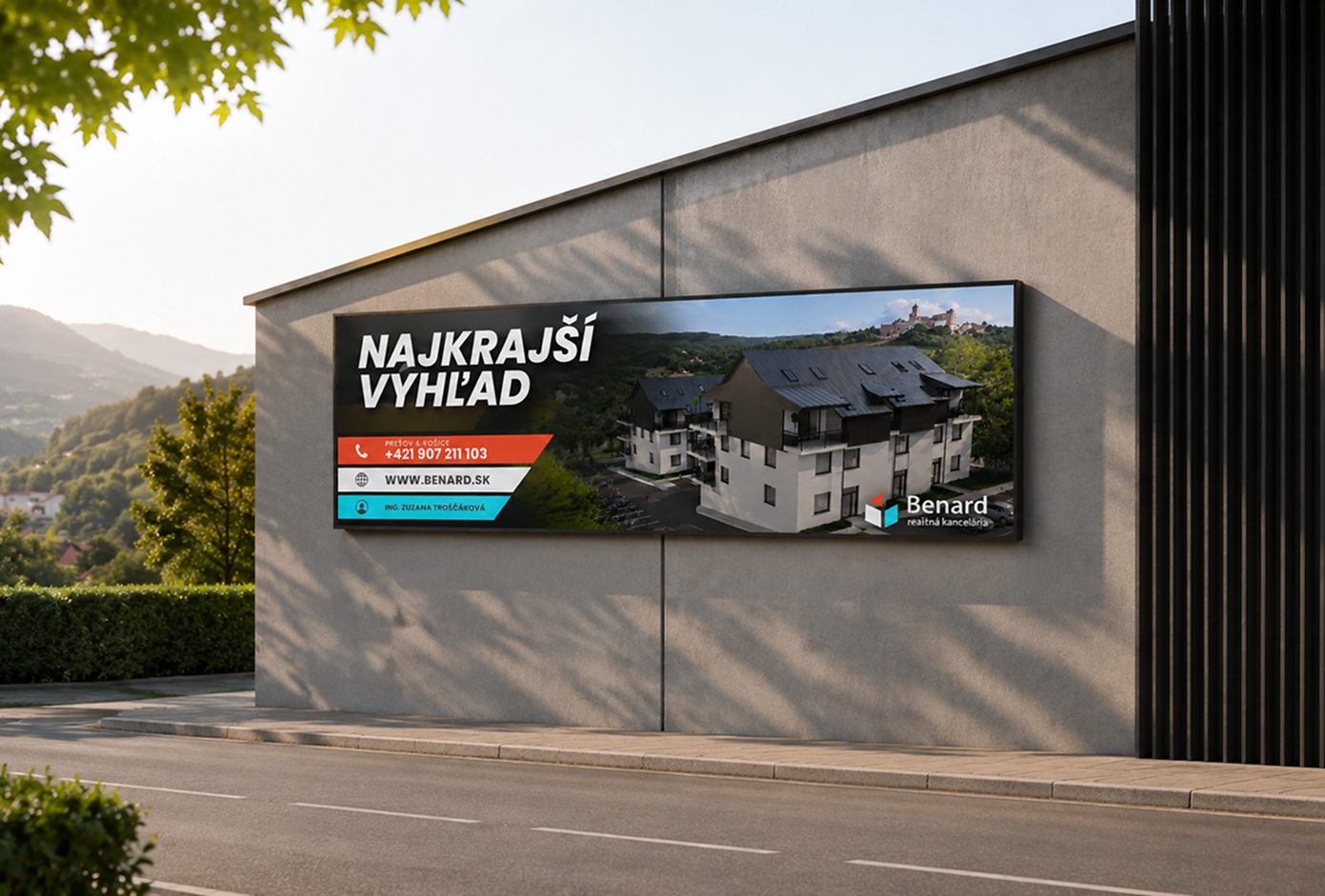 Billboardy a OOH (Outdoor) reklama. Firemné tričká.